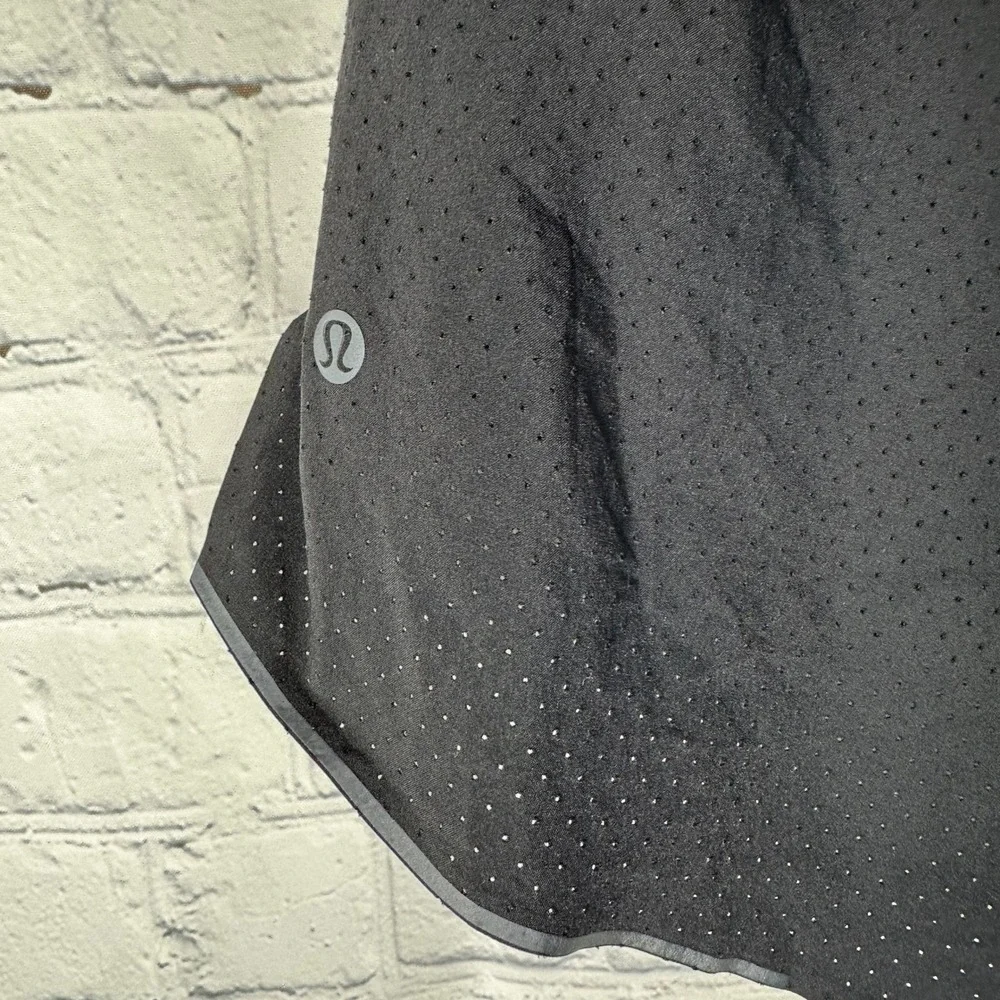Lululemon Fast and Free Lined Short 6 Black Mens Running Training LM7AU8S Size M